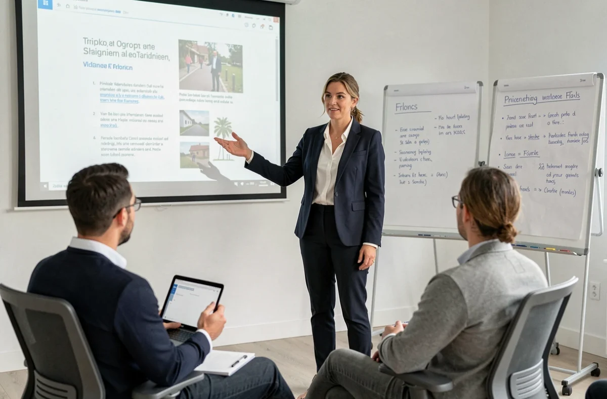 Formatrice animant une session chez ALORS Formation à Valence